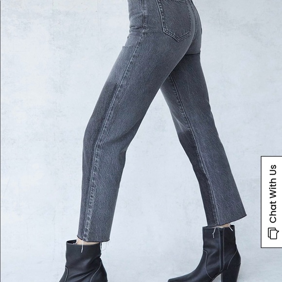 PacSun two-toned high rise straight jeans - Picture 2 of 5
